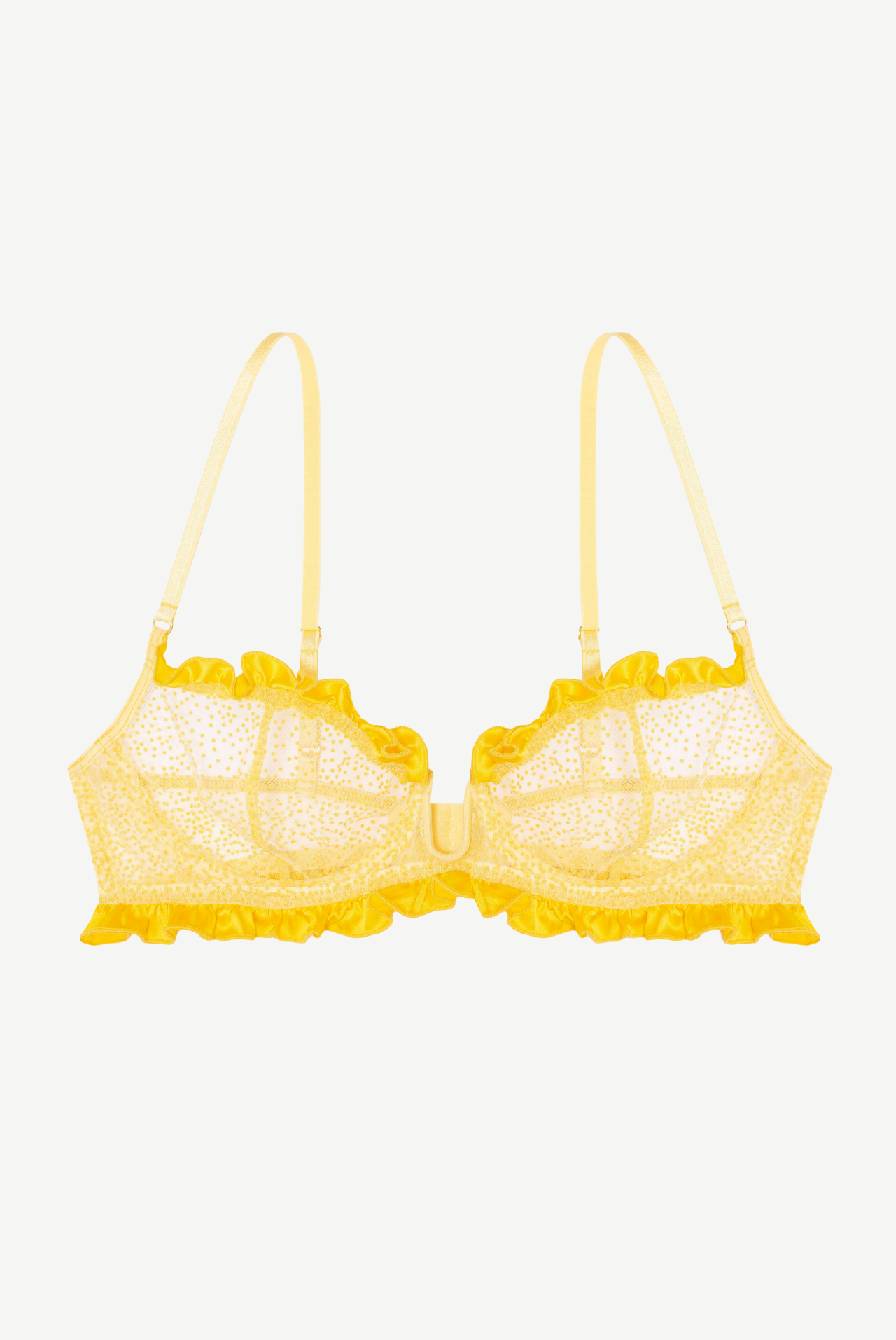 MIMOSA Underwire Bra with Frills and Silk