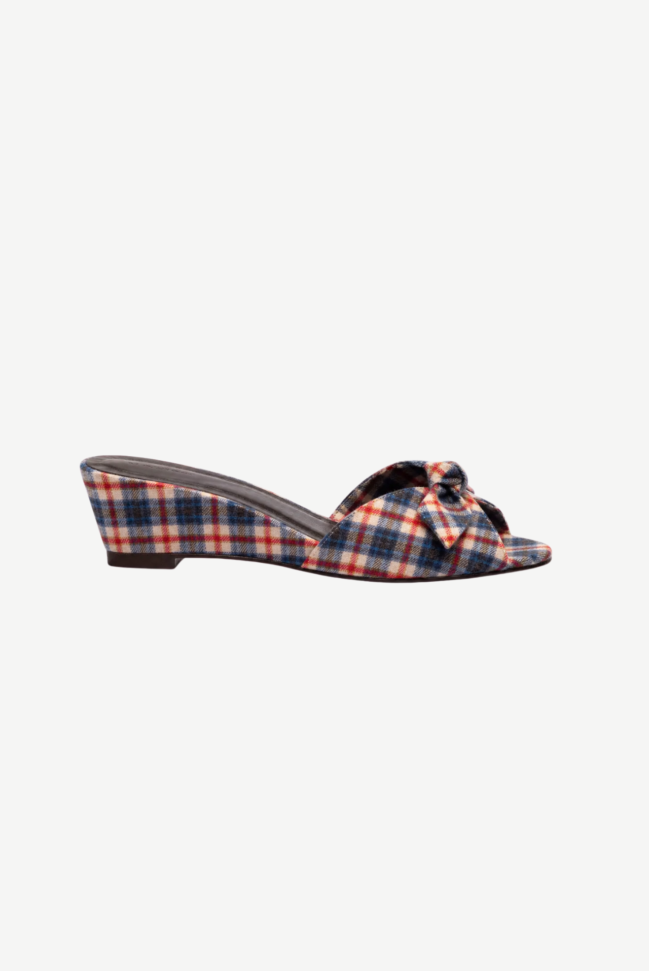 Timi Checked Wedge Sandals