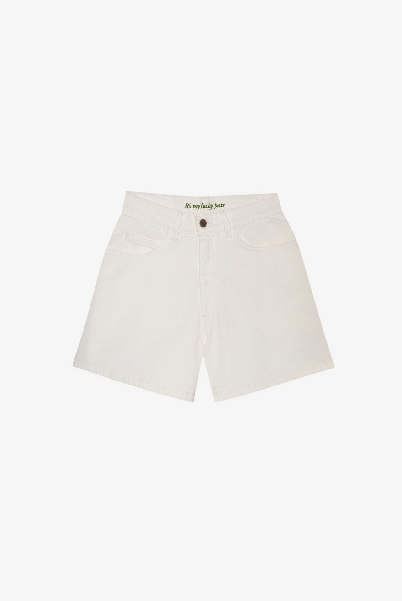 Jacob Denim Shorts - white